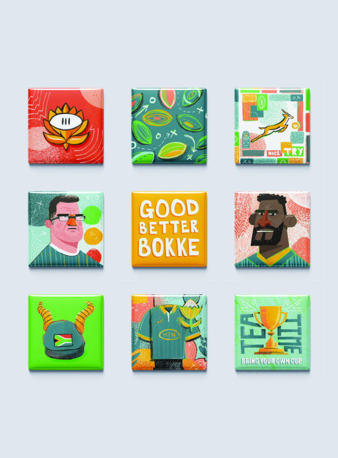 bokke square magnet set