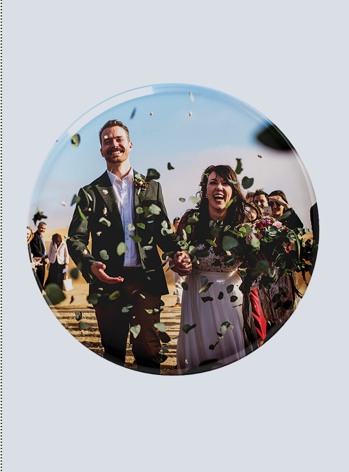 Round Personalised Fridge Magnets