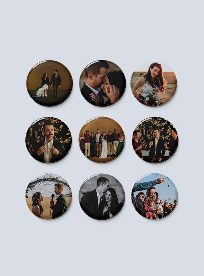 Round-personalised magnets